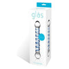 Glas 6.5 inches Clear Glass Spiral Dildo - Model GS-65D - Unisex Pleasure - Blue - Adult Naughty Store