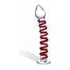 Glas Mr Swirly Glass Dildo - The Sensational Red Spiral G-Spot Pleasure Wand - Adult Naughty Store