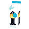 Glas Galileo Glass Butt Plug - Model G101: Unleash Pleasure with the Exquisite Anal Delight for All Genders - Intense Stimulation in Translucent Sapphire Blue - Adult Naughty Store