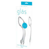 Glas Pure Indulgence Anal Slider Clear - Premium Glass Anal Pleasure Toy for Men - Model X69 - Clear