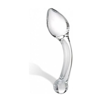 Glas Pure Indulgence Anal Slider Clear - Premium Glass Anal Pleasure Toy for Men - Model X69 - Clear