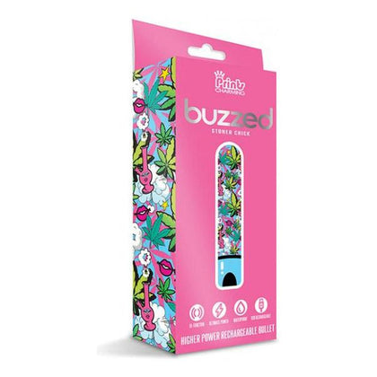 Buzzed Rechargeable Bullet - Stoner Chick Blue - Powerful 3.5