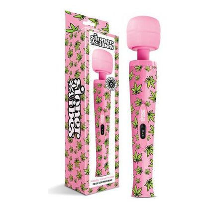 Stoner Vibes SV-420 Pink Kush Cannabis-Inspired Wand Massager - The Ultimate Pleasure Device for All Genders