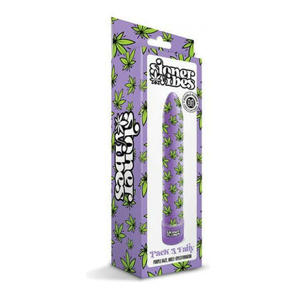 Introducing the PleasurePro Stoner Vibes Pack a Fatty Multi-Speed Vibrator - Purple Haze