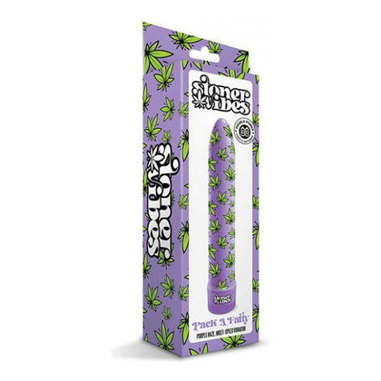 Introducing the PleasurePro Stoner Vibes Pack a Fatty Multi-Speed Vibrator - Purple Haze - Adult Naughty Store