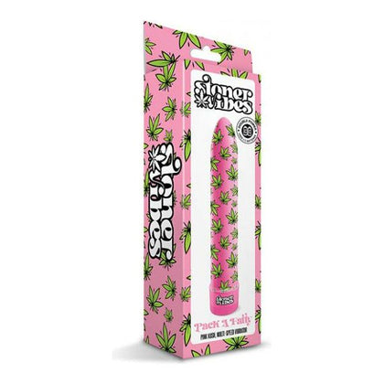 Introducing the Sensa Pleasure Stoner Vibes Pack a Fatty Multi Speed Vibrator - Pink Kush