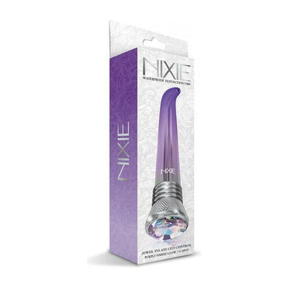 Introducing the Nixie Waterproof G-spot Vibe - Model X10: A Luxurious Purple Ombre Glow Pleasure Device for Women