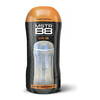 Mister B8 Clear-View Stroker - Intimate Pleasure Sleeve for Men - Model B8 - Waterproof - Reusable - Phthalate-Free - Body-Safe - Clear - Adult Naughty Store