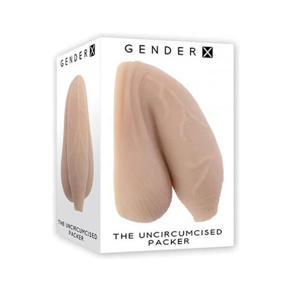 Gender X Realistic Uncircumcised Penis and Balls Packer - Model X34 - Unisex - Weighted for Discreet and Comfortable Packing - Light