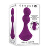 Gender X Ball Game - Purple: The Ultimate Rotating Vibrating Silicone Balls Toy for All Genders and Pleasure Areas (Model GX-1001) - Adult Naughty Store