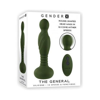 Gender X The General Dual-Motor Vibrating G-Spot Massager - Model G12X - Green - Adult Naughty Store