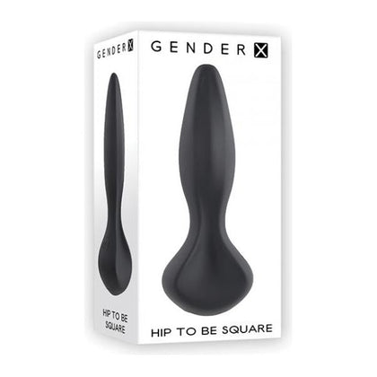 Gender X Hip To Be Square - Black Silicone Vibrating Sex Toy GX-1001 for All Genders and Intense Pleasure - Adult Naughty Store