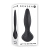 Gender X Hip To Be Square - Black Silicone Vibrating Sex Toy GX-1001 for All Genders and Intense Pleasure - Adult Naughty Store