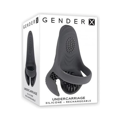 Gender X Undercarriage - Gray Silicone Triple Play Pleasure Toy