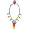 Hott Products Rainbow Pecker Party Whistle Necklace - Vibrant Multi-Colored Beads and Stripes for Unforgettable Fun - Adult Naughty Store