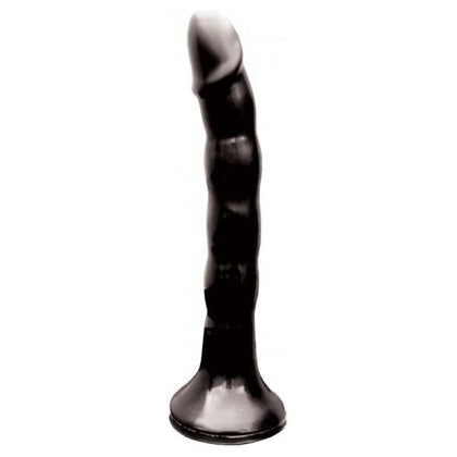 Hott Products Skinny Me 7-Inch Black Dildo Strap-On Harness for Adventurous Anal Pleasure