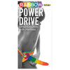 Introducing the Hott Products Rainbow Power Drive 7 Inches Strap On Dildo With Harness Silicone - The Ultimate Pleasure Experience for All Genders and Areas of Pleasure! - Adult Naughty Store