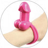 Hott Products Pecker Lastic Hair Tie - Pink: The Ultimate Penis-Shaped Hair Band for Playful Ponytails and Stylish Bracelets - Adult Naughty Store