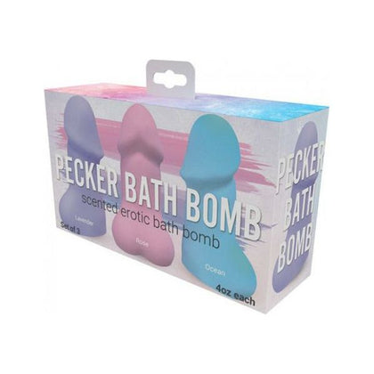 Introducing the Sensual Pleasures Pecker Bath Bomb - Pack Of 3.
