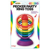 Rainbow Pecker Party Ring Toss Game - Fun and Flirty Adult Party Game for All Genders - Model RPT-6R - Enhance Your Party with Playful Ring Toss Action in Vibrant Colors! - Adult Naughty Store