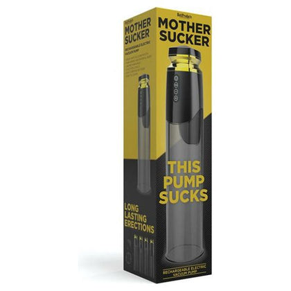 Rechargeable Mother Sucker Penis Pump - Ultimate Pleasure for Men - Model MS-500 - USB Rechargeable - Black - Adult Naughty Store