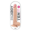 Dickboy 10-Inch Beige PVC Dildo for Sensational Realistic Pleasure - Adult Naughty Store