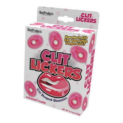 Introducing the Sensual Delights Clit Lickers Clit Shaped Gummies - Raspberry: The Ultimate Strawberry Flavored Pleasure Candy for All Genders, Designed to Enhance Intimate Moments!