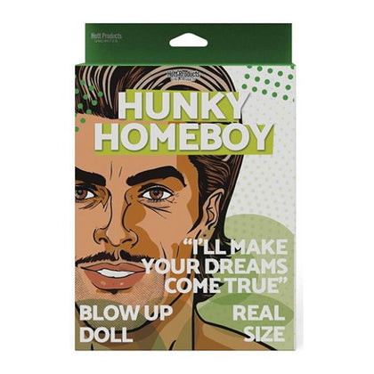 Hunky Homeboy Inflatable Doll - Model HH-168, Male Pleasure Toy, Lifesize, Realistic, PVC, Big Dick, Flesh