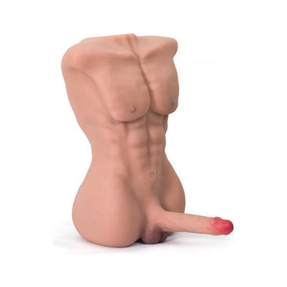 Introducing the RegalLife Atlas Torso Male Sex Doll with Flexible Dildo | Model: UltraFlex-2021 | Unisex Anal Pleasure Toy in Natural Skin Tone