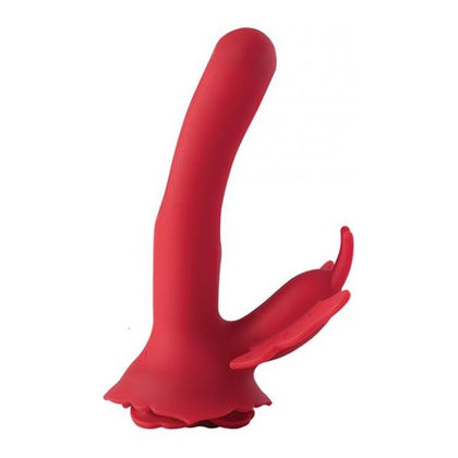 LAYLA Rosy Butterfly Clit Stimulator Flapping G-Spot Vibrator - Model RS-2000 - Women's Pleasure Toy - Red