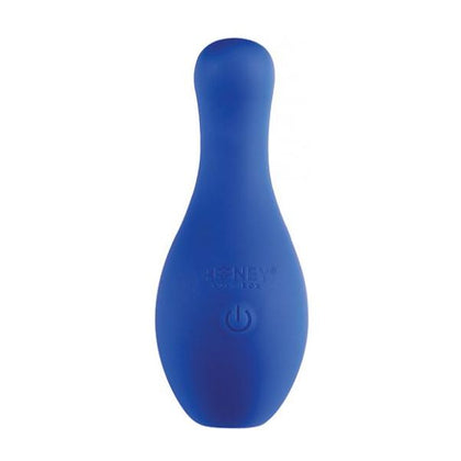 Introducing the Exquisite STRIKER Bowling Pin Vibrator - Blue: A Powerful and Compact Erogenous Pleasure Delight for Her!