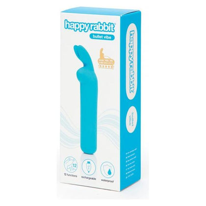 Happy Rabbit Rechargeable Bullet Vibrator - Model HRB-1001 - Clitoral Stimulation - Blue - Adult Naughty Store