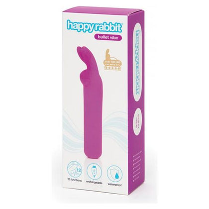 Happy Rabbit Rechargeable Bullet Vibrator - Model HRB-1001 - Clitoral Stimulation - Purple - Adult Naughty Store