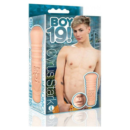 Cyrus Stark Teen Twink Stroker - The Ultimate Oral Pleasure Experience for Men - Ergonomic Handle - TPR Material - Phthalate Free - Reusable & Easy to Clean - Intense Pleasure for Him - Deep  - Adult Naughty Store