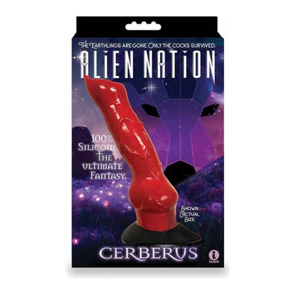 Alien Nation Cerberus: Introducing the Extraterrestrial Pleasure Enhancer - The Ultimate Intimate Experience for All Genders, In Alluring Crimson! - Adult Naughty Store