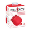 Wild Rose Rechargeable Silicone Suction & Tongue Vibrator - Red - Adult Naughty Store