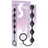 Icon Brands Nines S Drops Silicone Anal Beads - Model NSDB-001 - Unisex Pleasure - Black - Adult Naughty Store