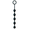 Icon Brands Nines S Drops Silicone Anal Beads - Model NSDB-001 - Unisex Pleasure - Black - Adult Naughty Store