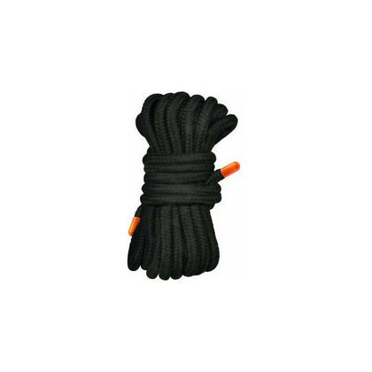 Icon Brands Tie Me Ups Rope Black - Premium Soft and Strong BDSM Sex Toy for Sensual Tie Me Up Fun - Model TMR-001 - Unisex - Perfect for Pleasureful Bondage Play - Black