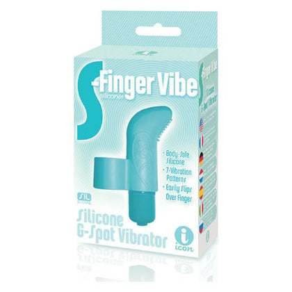9's S-Finger Vibe - Blue: The Ultimate Silicone Finger Vibrator for Intense Pleasure