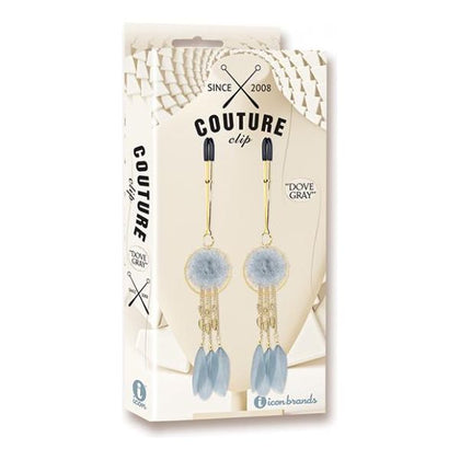 Couture Clips Luxury Nipple Clamps - Dove Gray