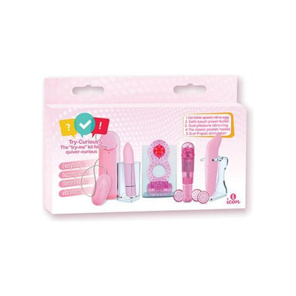 Introducing the SensaPleasure Try-Curious Vibe Set - Pink: A Comprehensive Collection of Pleasure Toys for All Genders and Desires - Adult Naughty Store