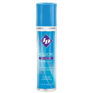 ID Glide Sensual Water Based Lubricant - Premium Intimate Lubrication for Enhanced Pleasure - #1 Bestseller - FDA Approved Medical Device - Condom Compatible - Toy Safe - 17 oz Pump Bottle - Adult Naughty Store