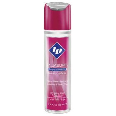 I-D Pleasure Sensual Waterbased Lubricant - 2.2 oz Flip Cap Bottle - Intensify Your Pleasure and Enhance Sensual Moments