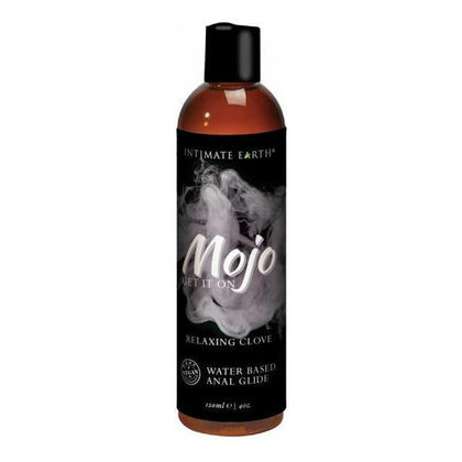 Intimate Earth Mojo Water Based Relaxing Anal Glide - Model 4 Oz - Unisex Anal Lubricant for Enhanced Pleasure - Soothing Clove Oil Formula - Paraben-Free, Vegan, and Condom Safe - Cushiony Feel - Suitable for Silicone Toys - Transparent