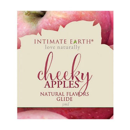 Intimate Earth Cheeky Apples Glide - Natural Flavor Oil Lubricant for Intimate Pleasure - Model: .1oz - Gender: Unisex - Apple Scented - Made with Organic Stevia - Made in the USA