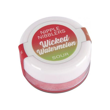 Introducing the Wicked Watermelon Nipple Nibbler Sour Tingle Balm - A Sensational Pleasure Enhancer for Nipple Play