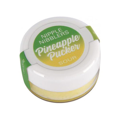 Introducing the Nipple Nibbler Sour Tingle Balm - 3 G Pineapple Pucker: A Sensational Sour Pleasure Balm for Enhanced Nipple Play!