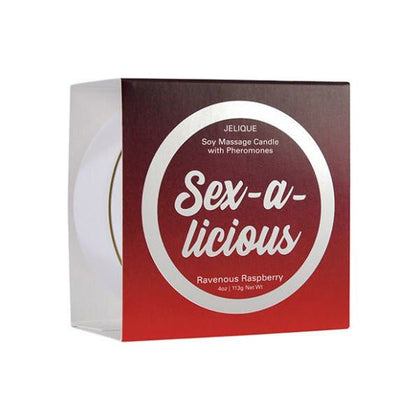 Jelique Massage Candle - 4 Oz Sex-a-licious Ravenous Raspberry: Luxurious Soy Massage Oil Candle for Sensual Pleasure - Adult Naughty Store