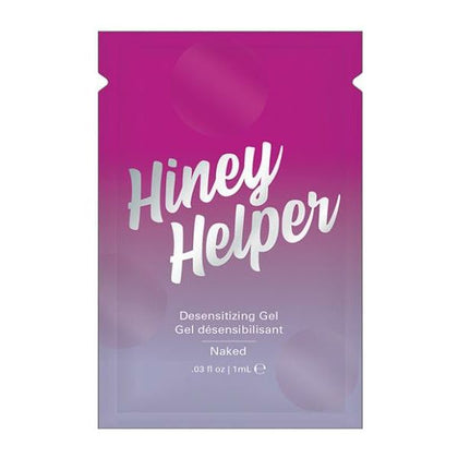 Introducing the Hiney Helper Foil - 1 Ml Anal Desensitizing Gel: The Ultimate Pleasure Enhancer for All Genders in a Sleek and Sensational Silver Shade! - Adult Naughty Store